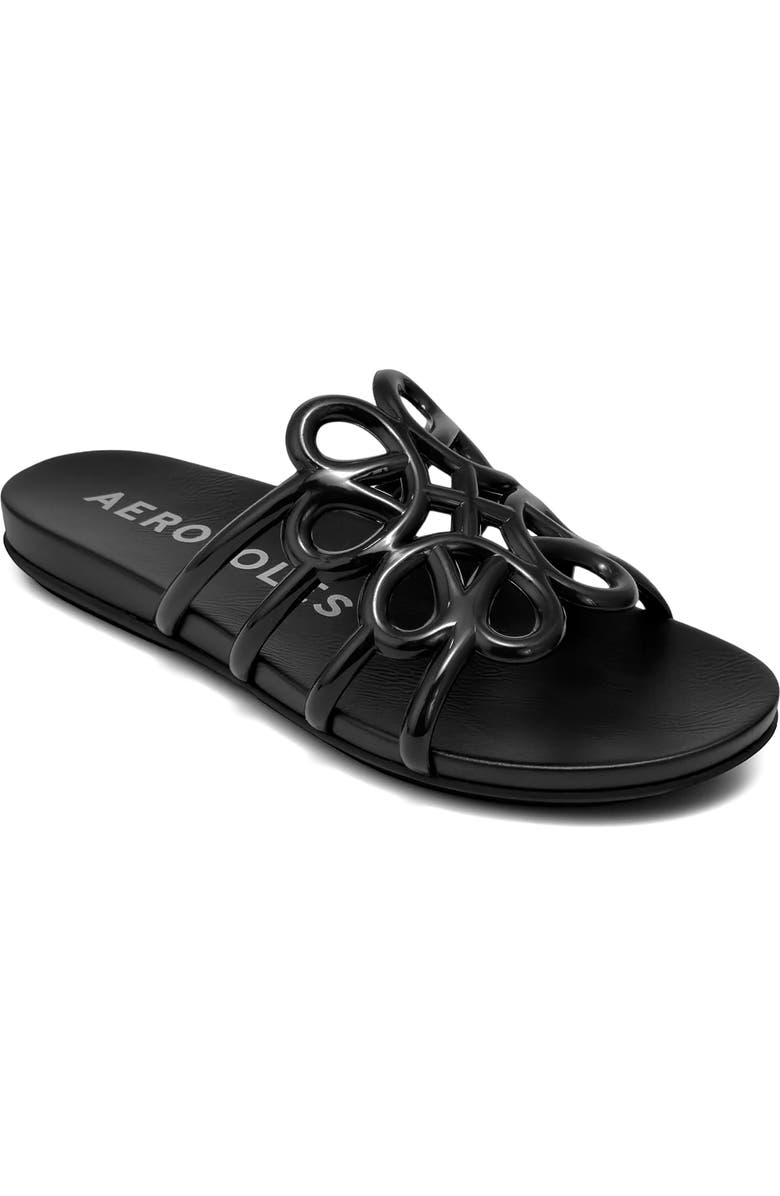 Aerosoles Frida Slide Sandal, Main, color, Black Transluscent Tpu