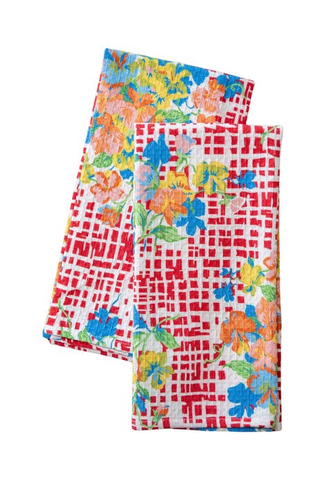 Lisbon Rose Tea Towels, Set of 2