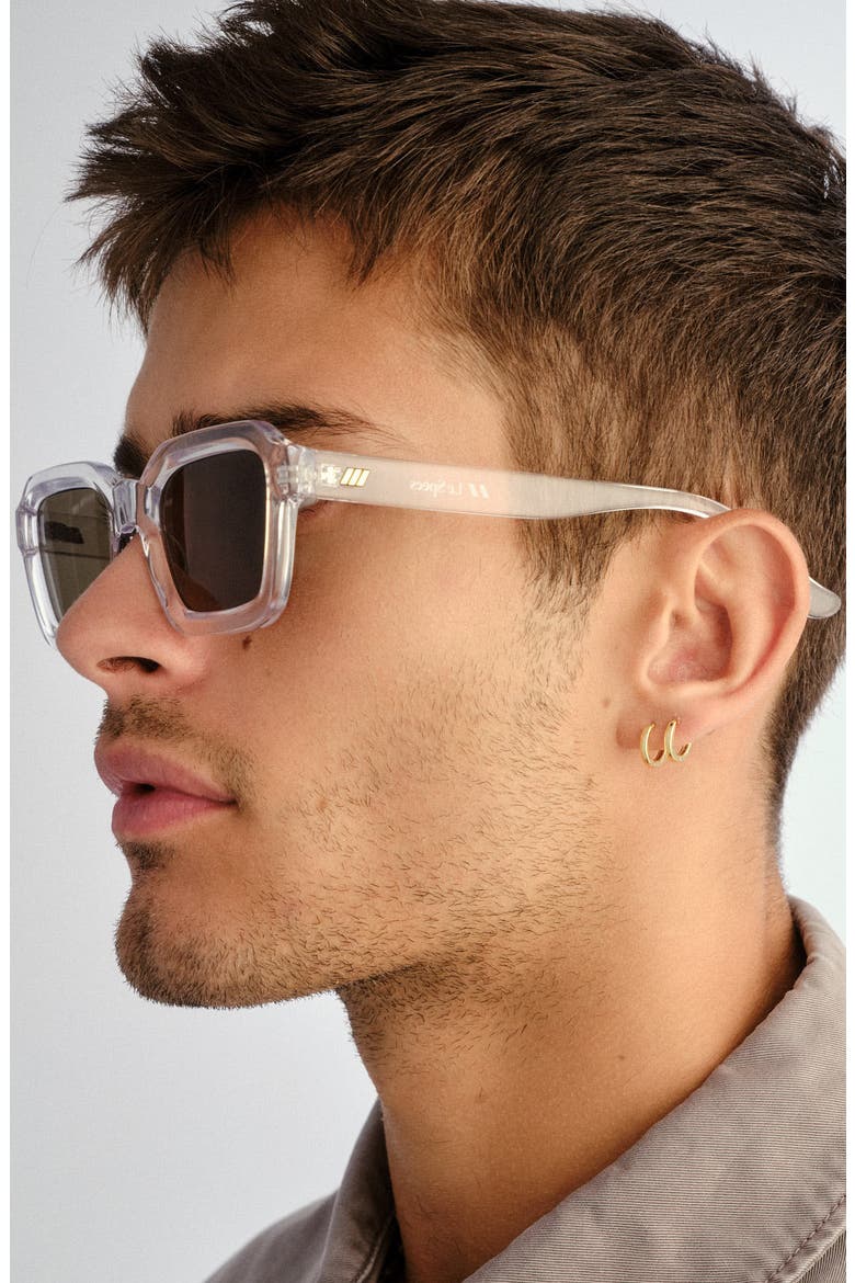 Impossible 51mm Square Sunglasses, Alternate, color, CLEAR