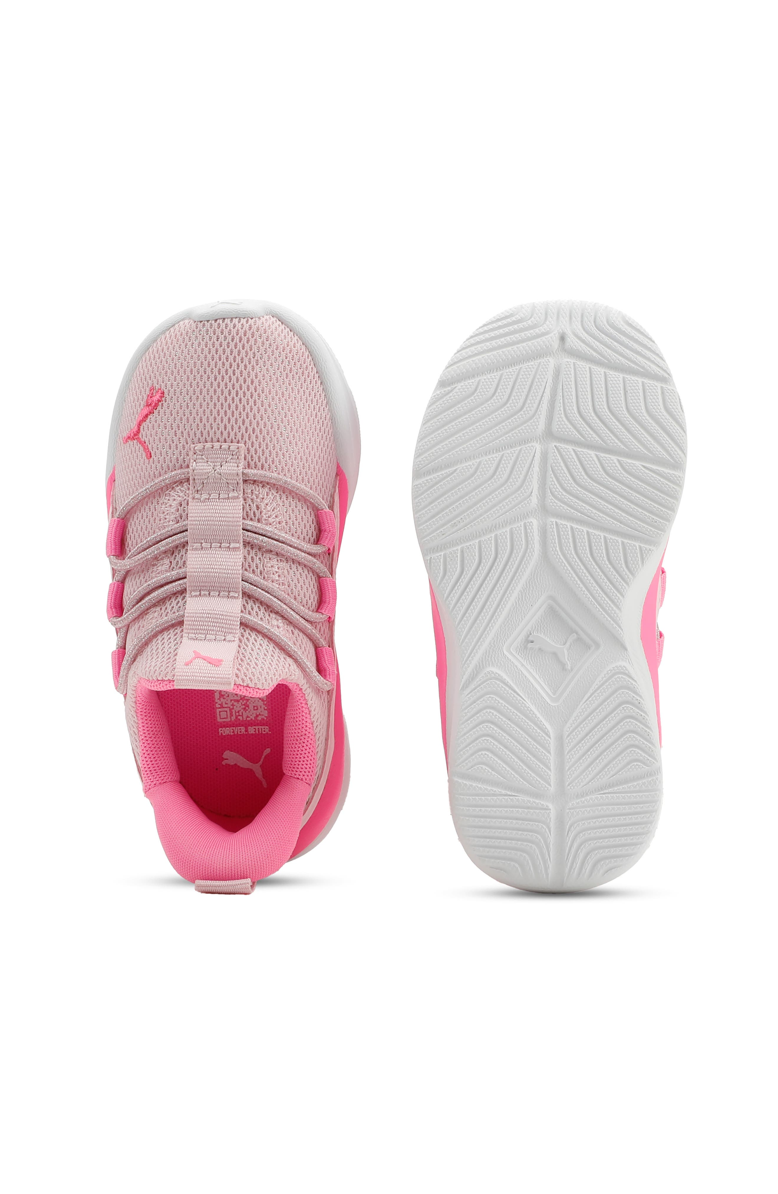 PUMA Kids' One4All 2.0 Pull-On Running Sneaker, Alternate, color, Pearl Pink/ Pink Pixel