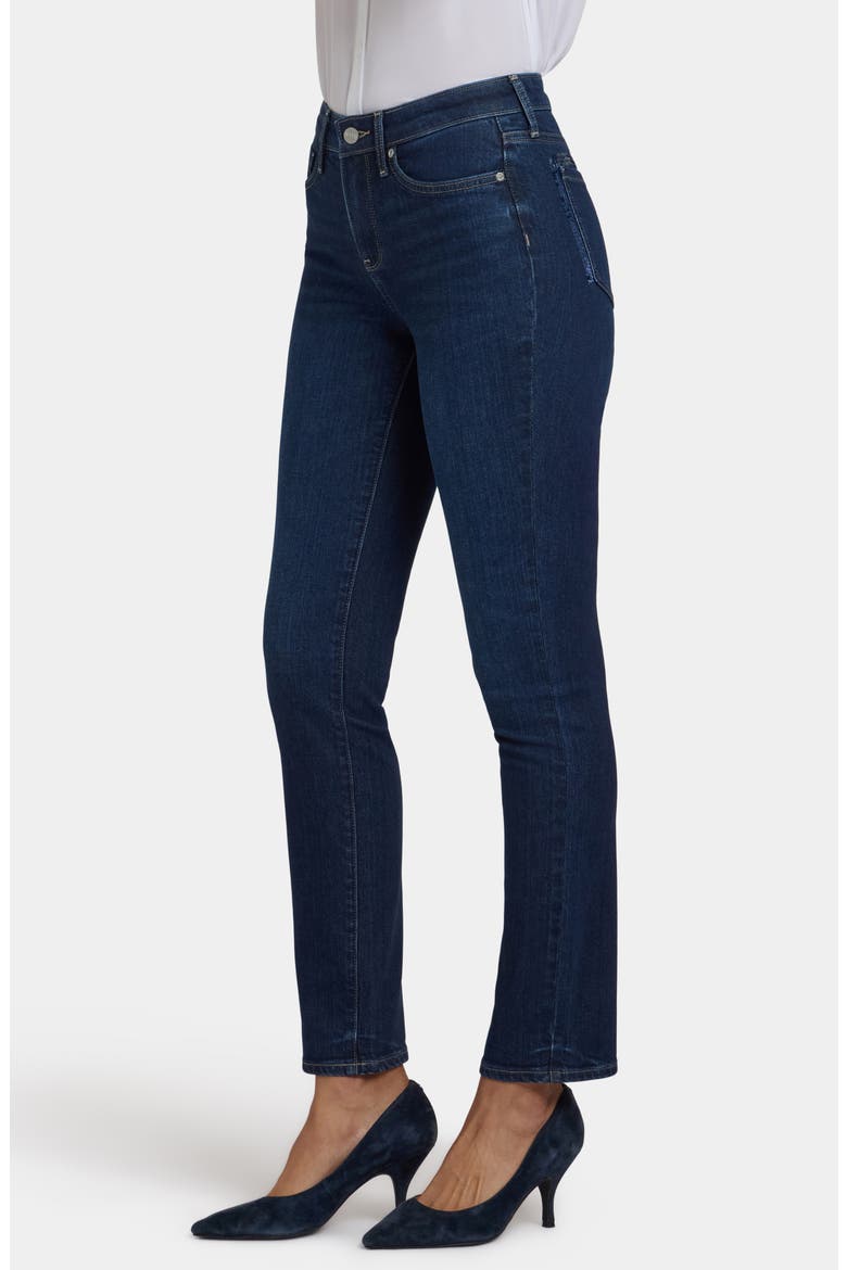 Sheri Slim Leg Sequin Trim Jeans, Alternate, color, INDIGO SEINE