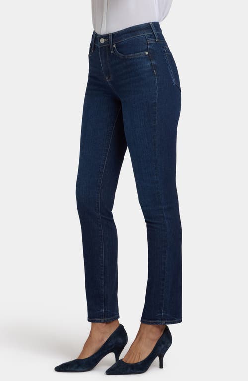 Nydj Sheri Slim Leg Sequin Trim Jeans In Blue