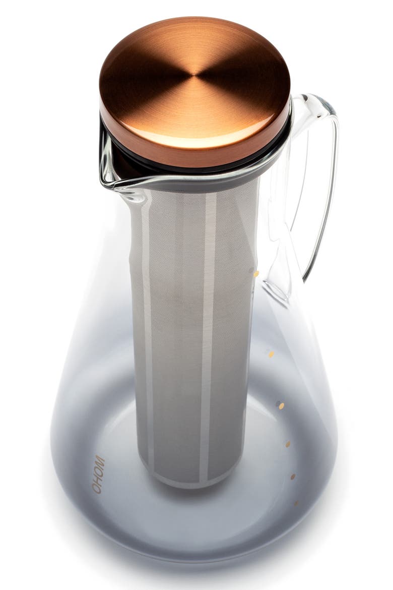 Sio Cold Brew Pitcher, Alternate, color, SMOKED GLASS