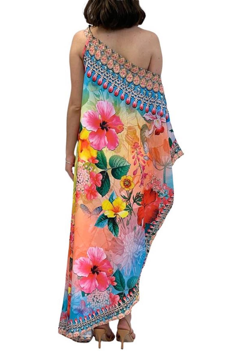 RANEES One Shoulder Dress, Alternate, color, Ombre Blue