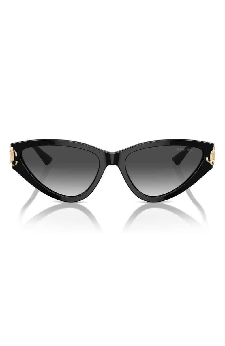 Jimmy Choo 55mm Gradient Cat Eye Sunglasses, Main, color, 