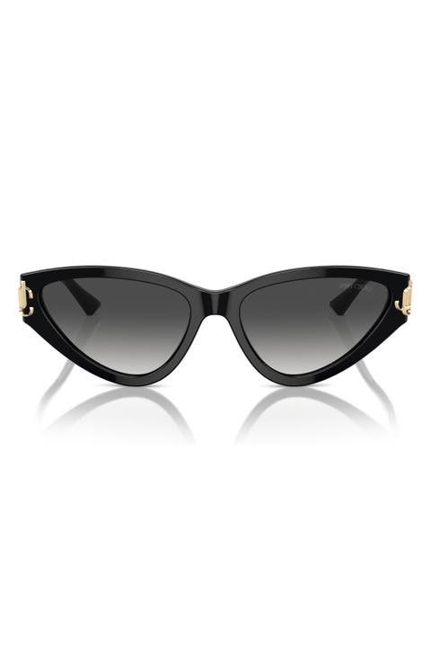 55mm Gradient Cat Eye Sunglasses