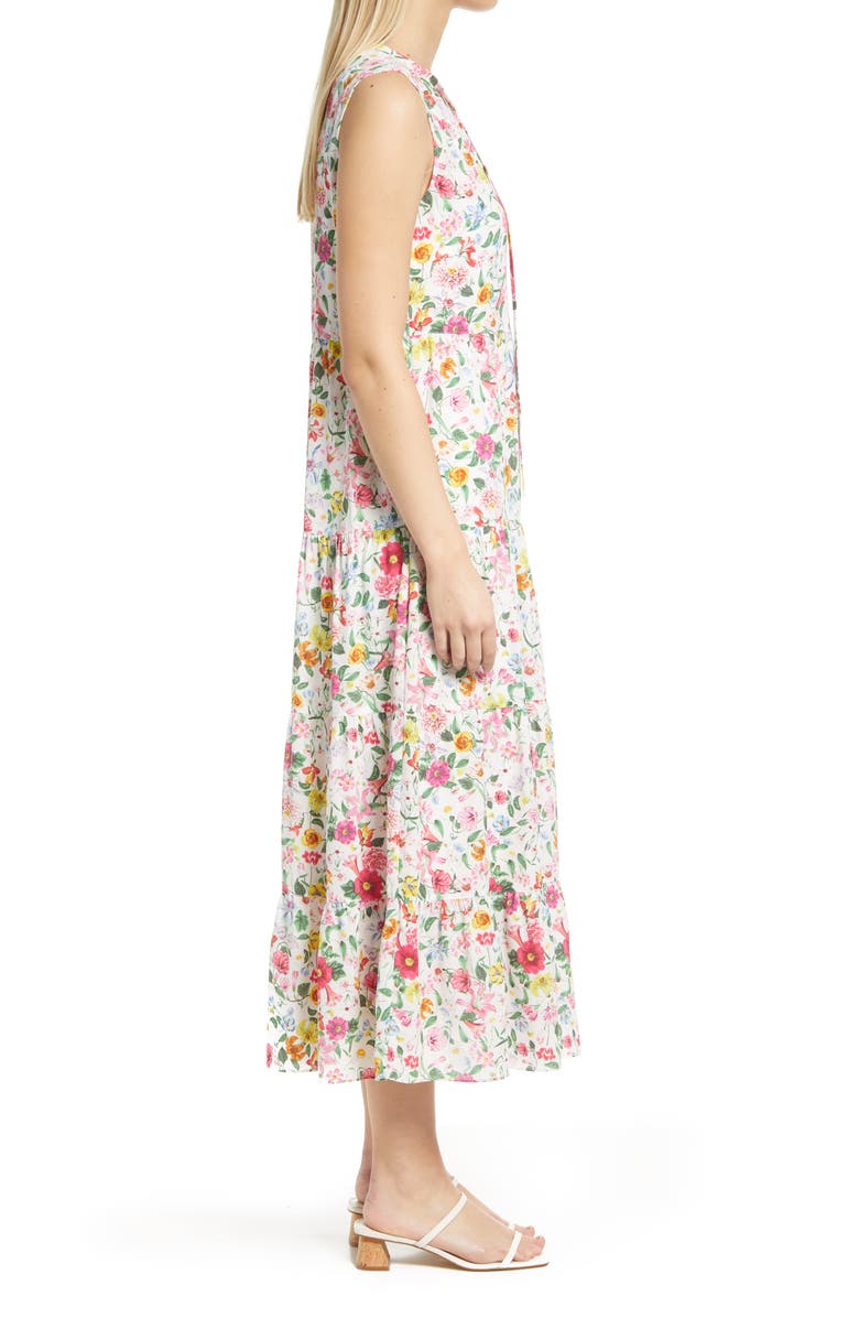 Caslon<sup>®</sup> Floral Print Sleeveless Maxi Dress, Alternate, color, 