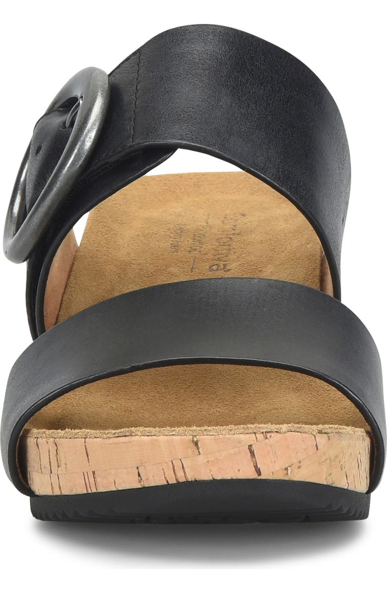 Comfortiva Elizabeth Platform Wedge Slide Sandal, Alternate, color, Black