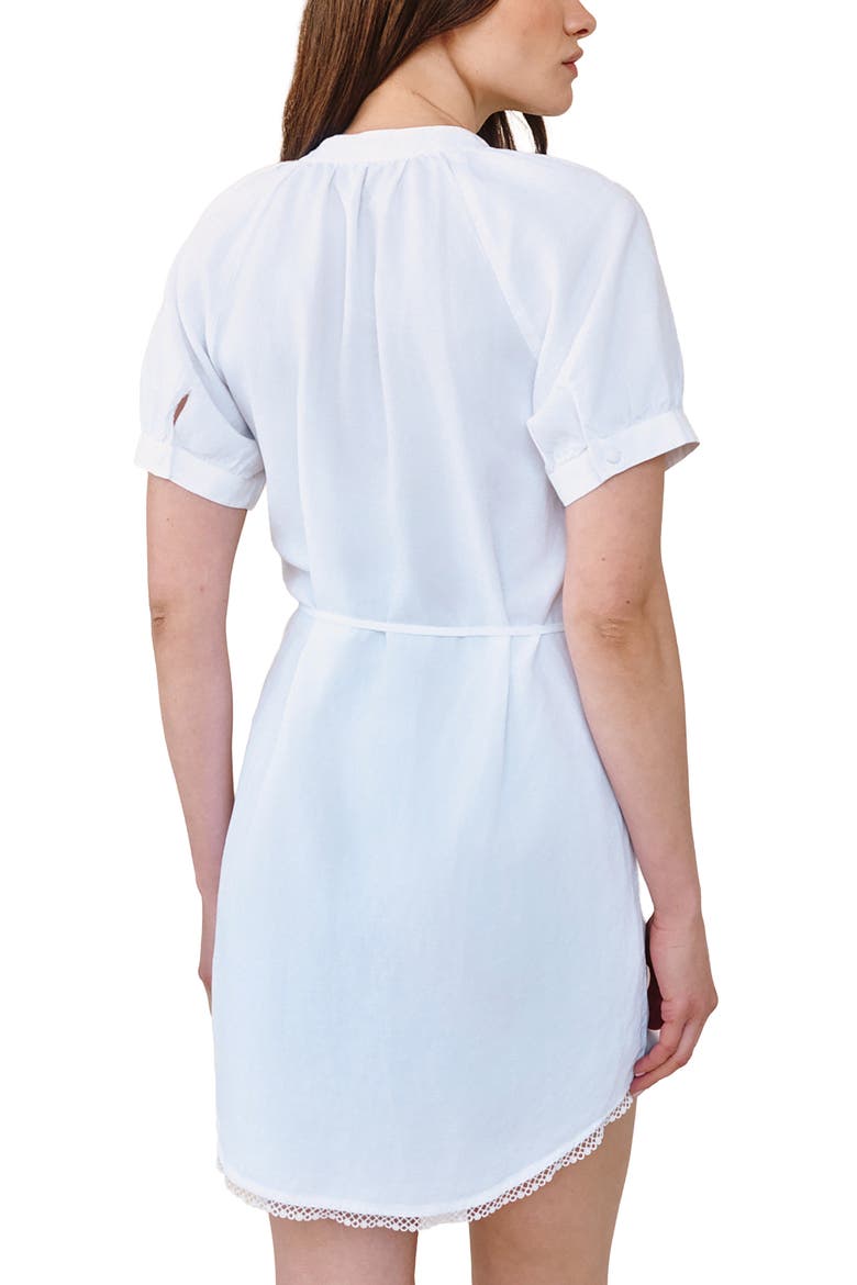Raglan Sleeve Minidress, Alternate, color, WHITE