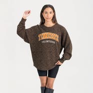 GAMEDAY COUTURE Women's Gameday Couture Brown Tennessee Volunteers Leopard Oversized Sweatshirt