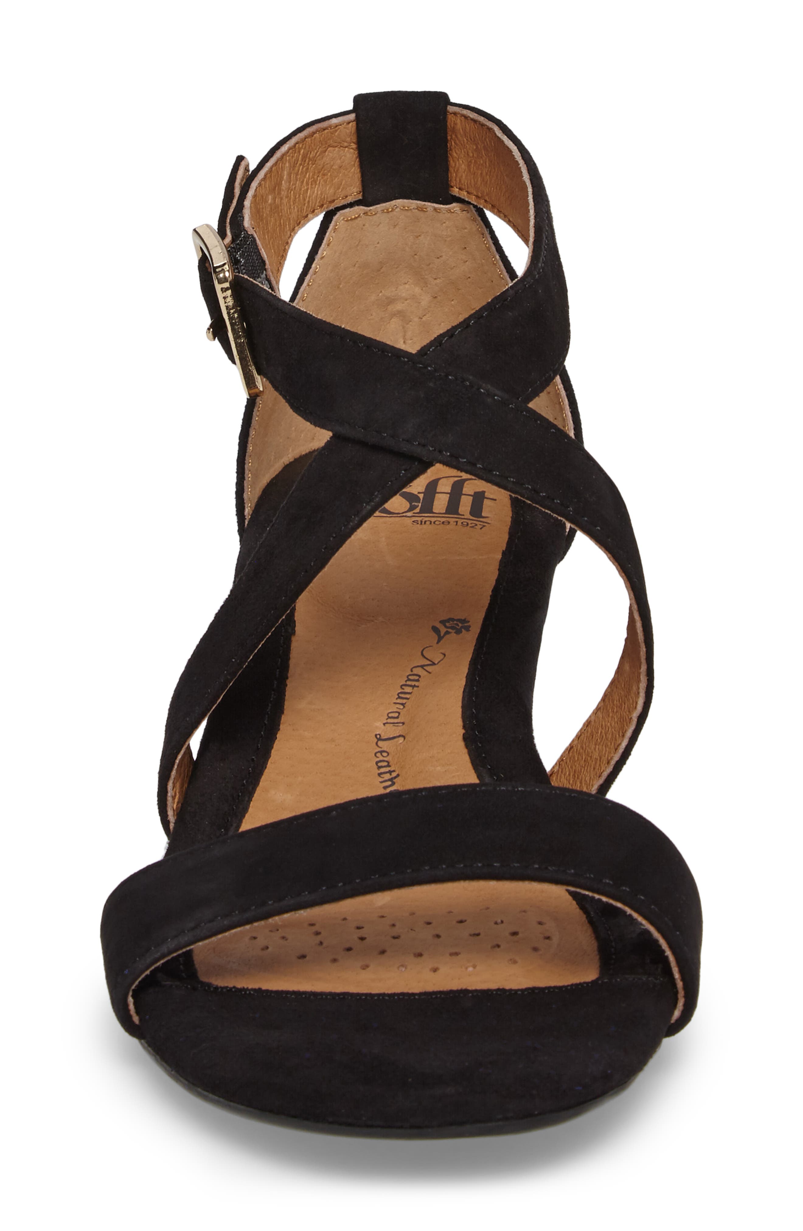 Söfft 'Innis' Low Wedge Sandal, Alternate, color, 
