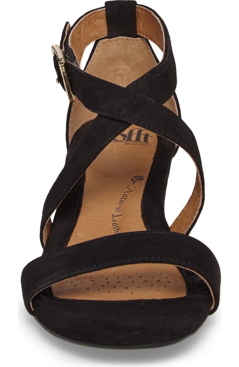 Söfft 'Innis' Low Wedge Sandal, Alternate, color,