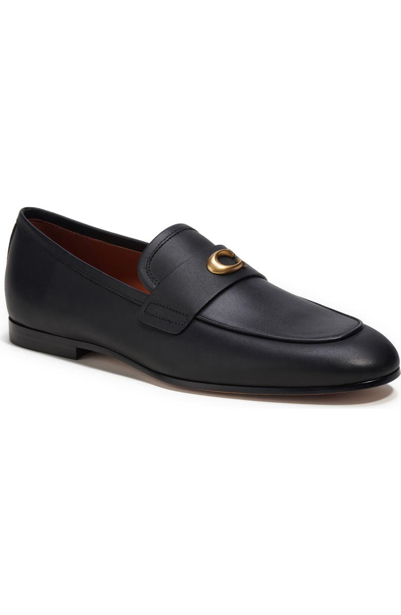 COACH Sculpt C Leather Loafer, Main, color,