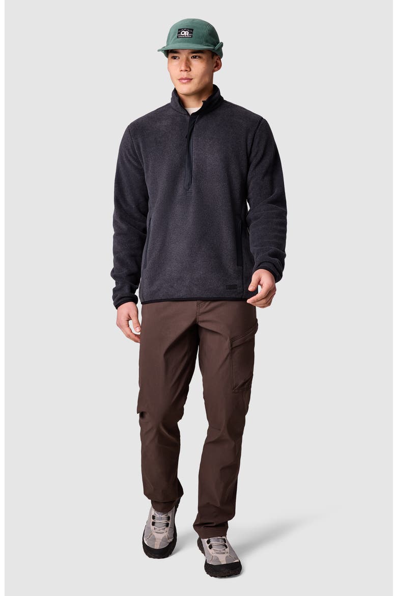 Deming Fleece Pullover, Alternate, color, BLACK