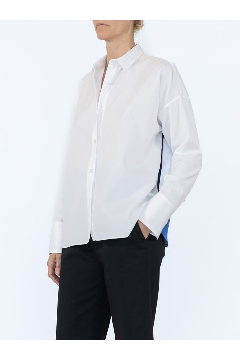 Sirene Scarf back shirt, Alternate, color, White/Lagoon