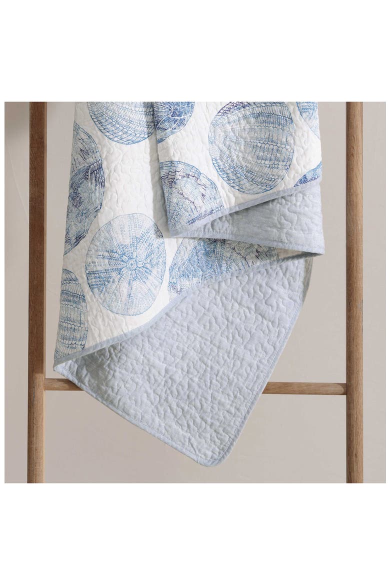 Ocean Isle Cotton Quilt & Sham Set, Alternate, color, INDIGO