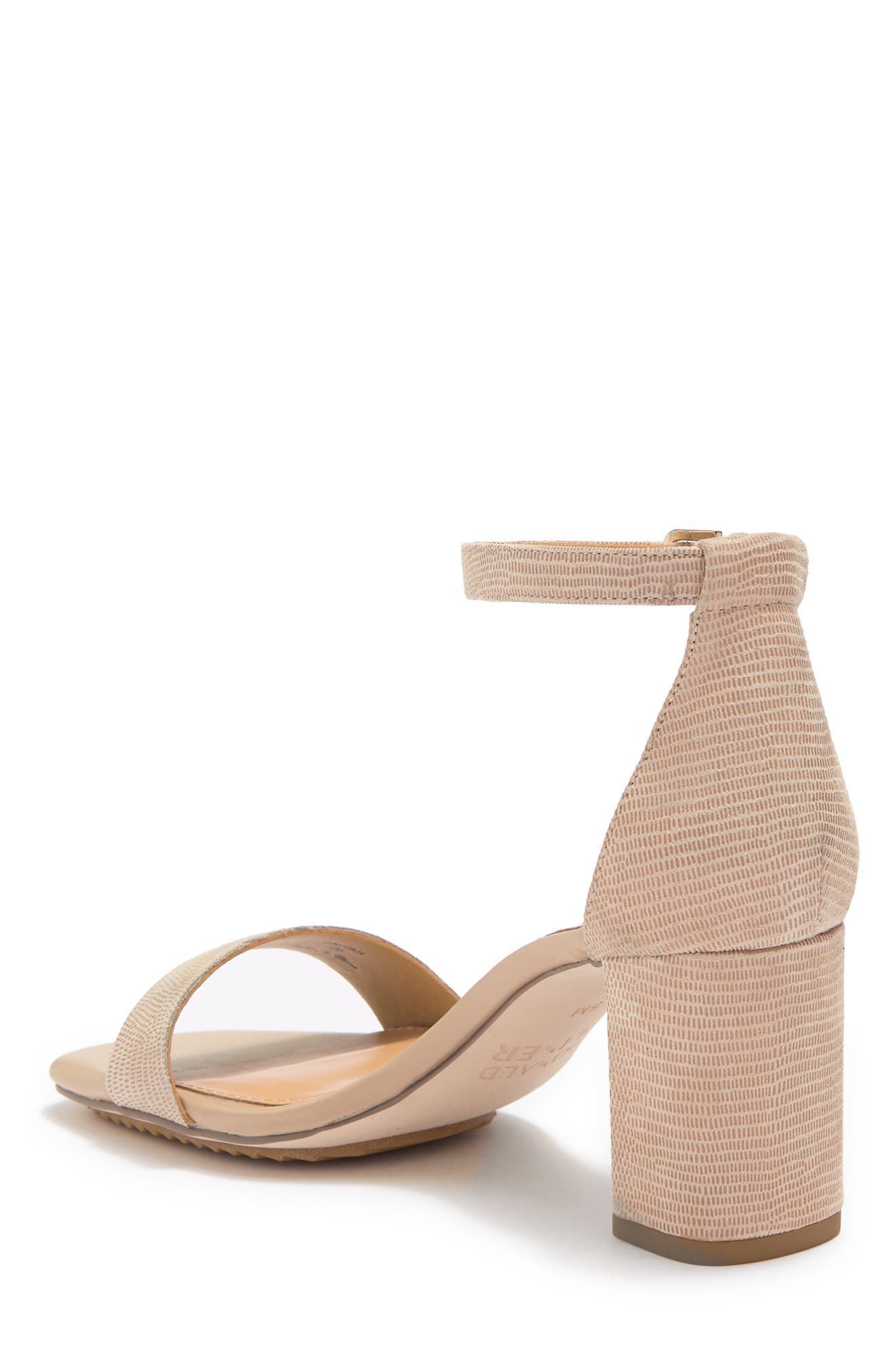 Priyah Lizard Print Suede Sandal, Alternate, color, SAND