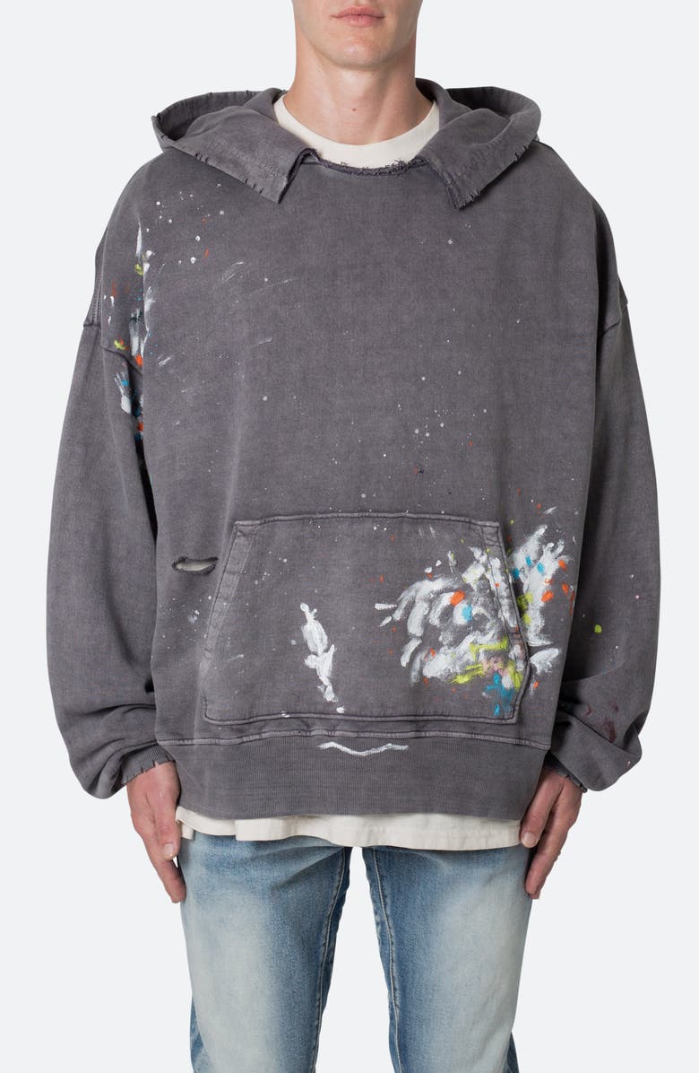 mnml Destroyed Painter Hoodie, Main, color, 