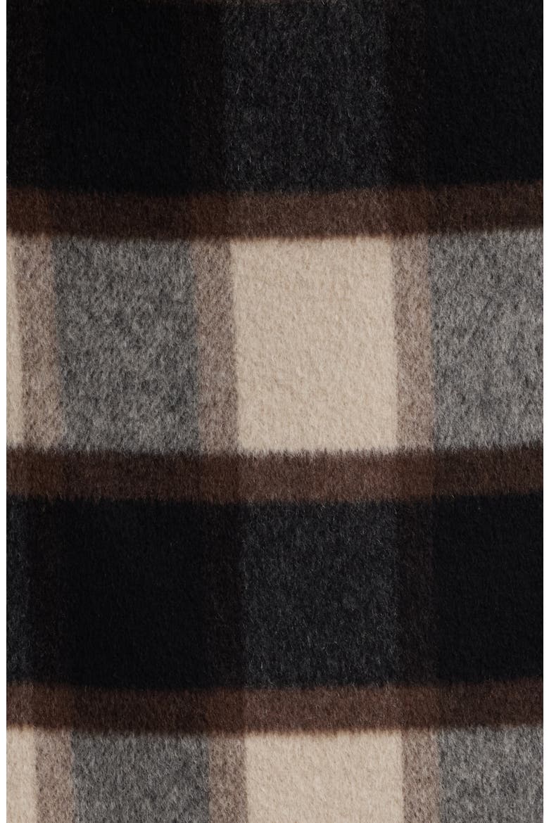 Plaid High Waist Miniskirt, Alternate, color, BROWN MULTI - D1U