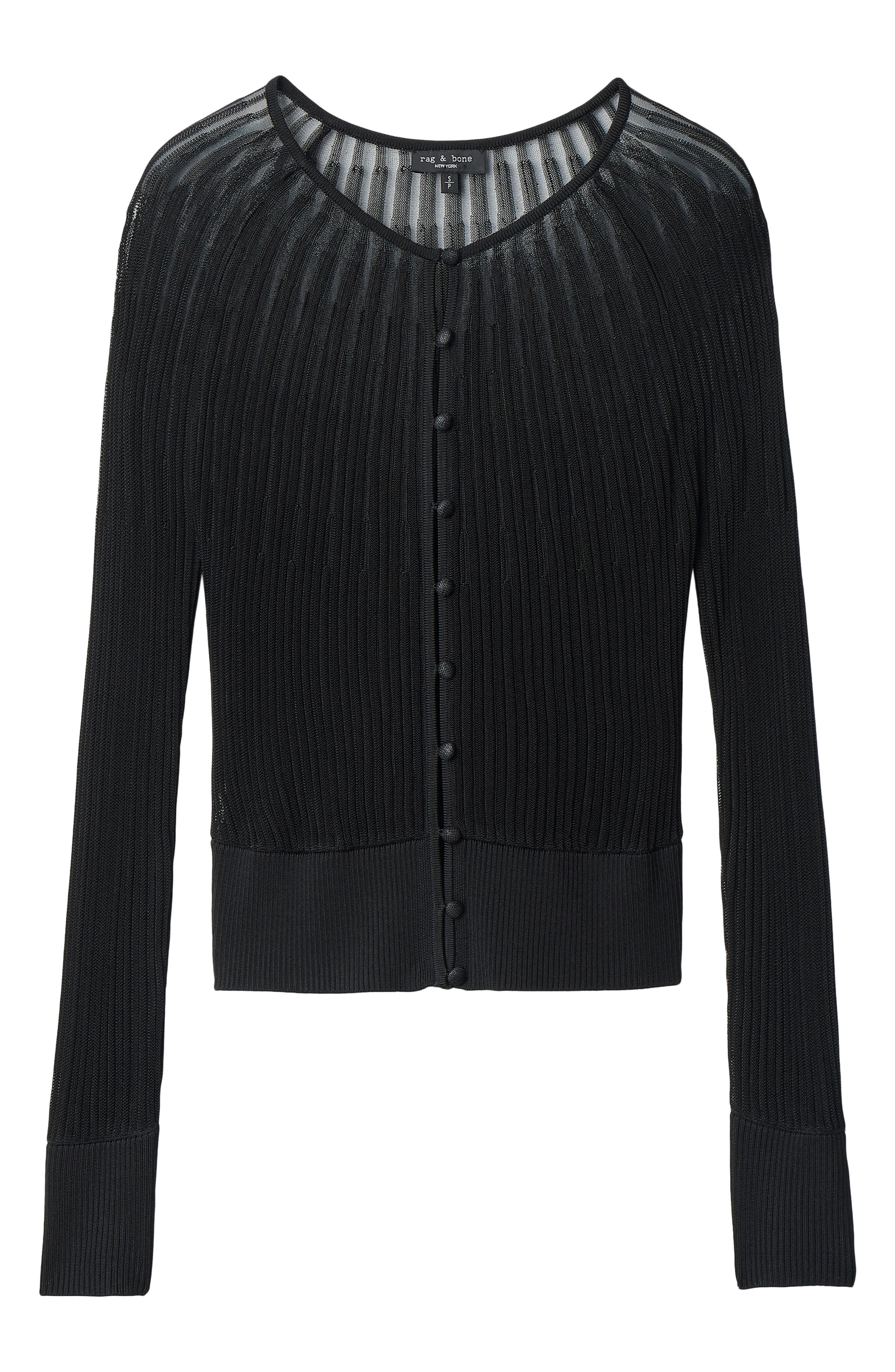 aubrey black wool knitted cardigan dress Open Knit Semi Sheer close communications with producers slimsation Sexy Fitted Black And Size:L (10-14)