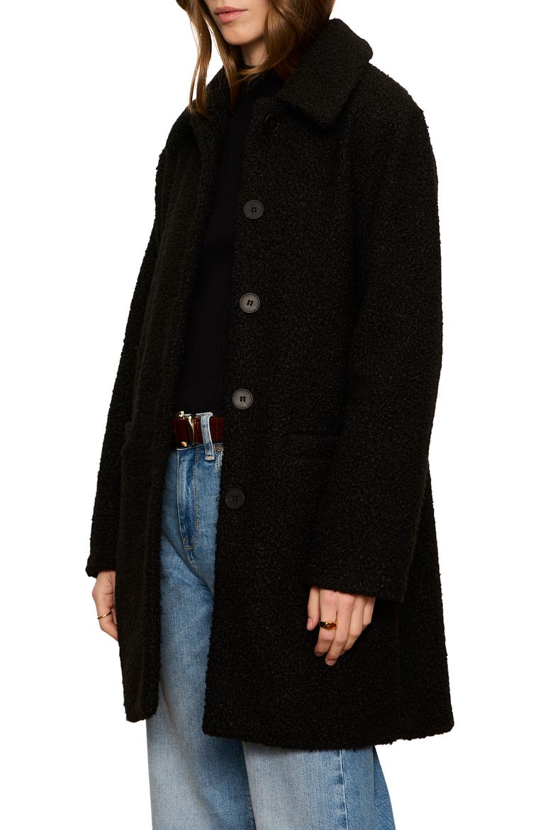 Upside Faux Fur Jacket, Alternate, color, BLACK