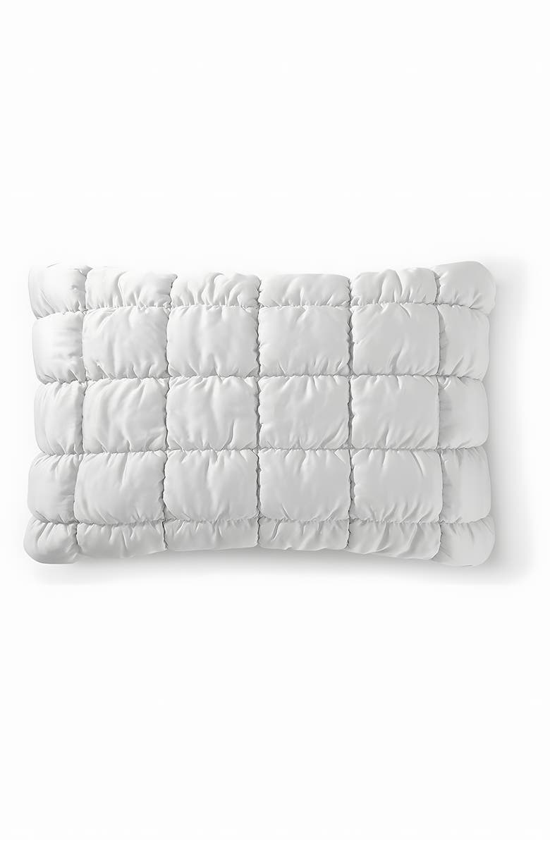 Sunday Citizen Puff Squares Set of 2 Pillow Shams, Main, color, Pearl Gray