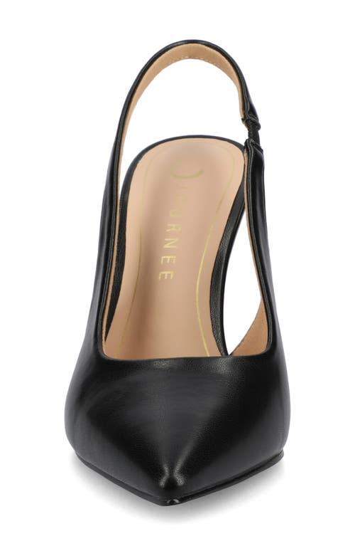 Journee Collection Elenny Slingback Stiletto Pump In Black Pu