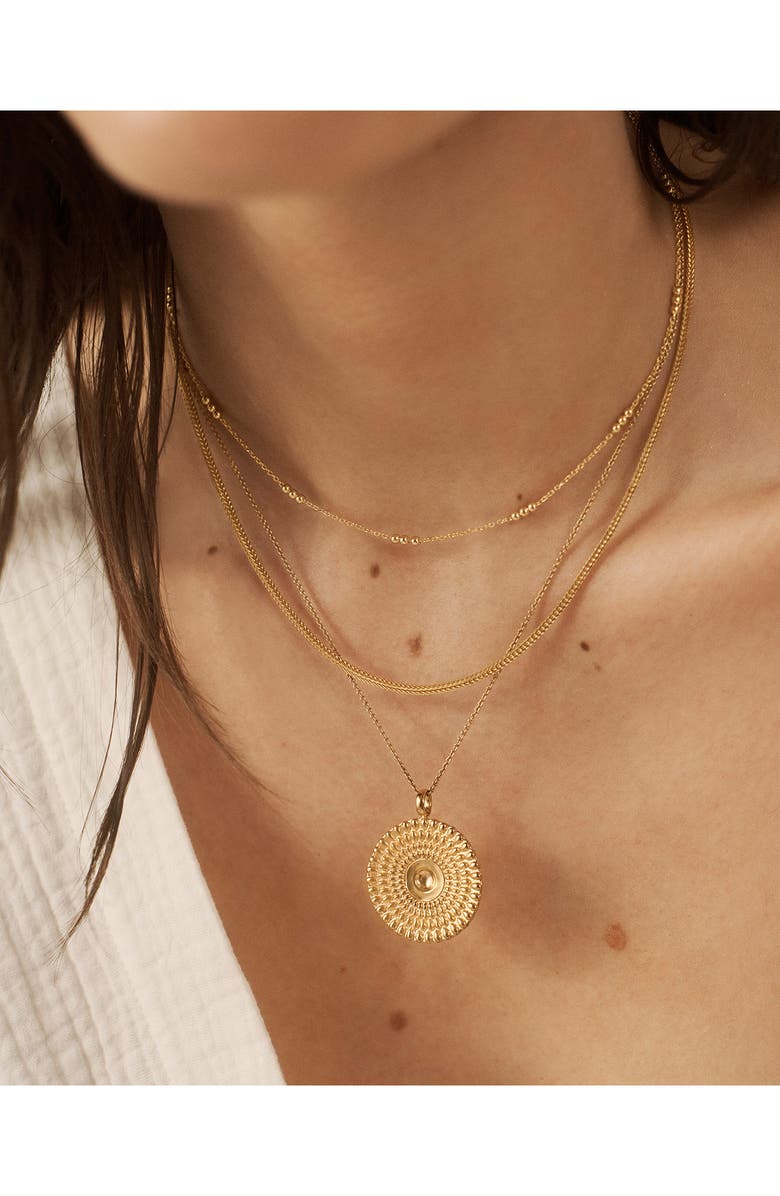 Monica Vinader Juno Fine Chain Necklace, Alternate, color, 18Ct Gold Vermeil/ Ss