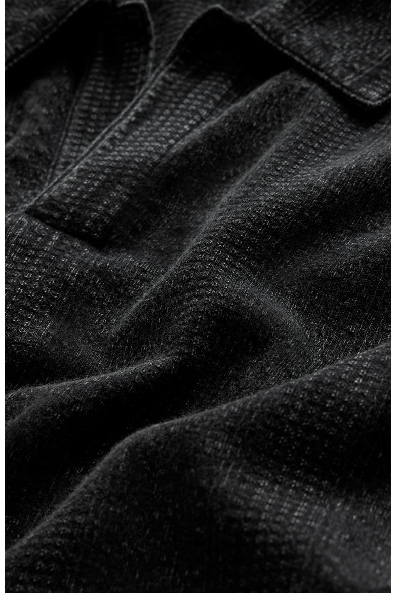 Zion Jacquard Garment Polo, Alternate, color, BLACK