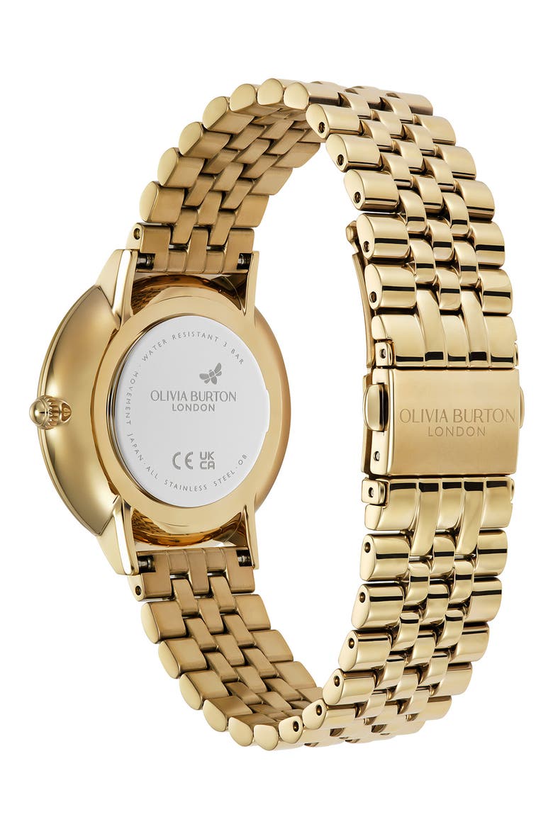 Sunflower Bracelet Watch, 35mm, Alternate, color, GOLD