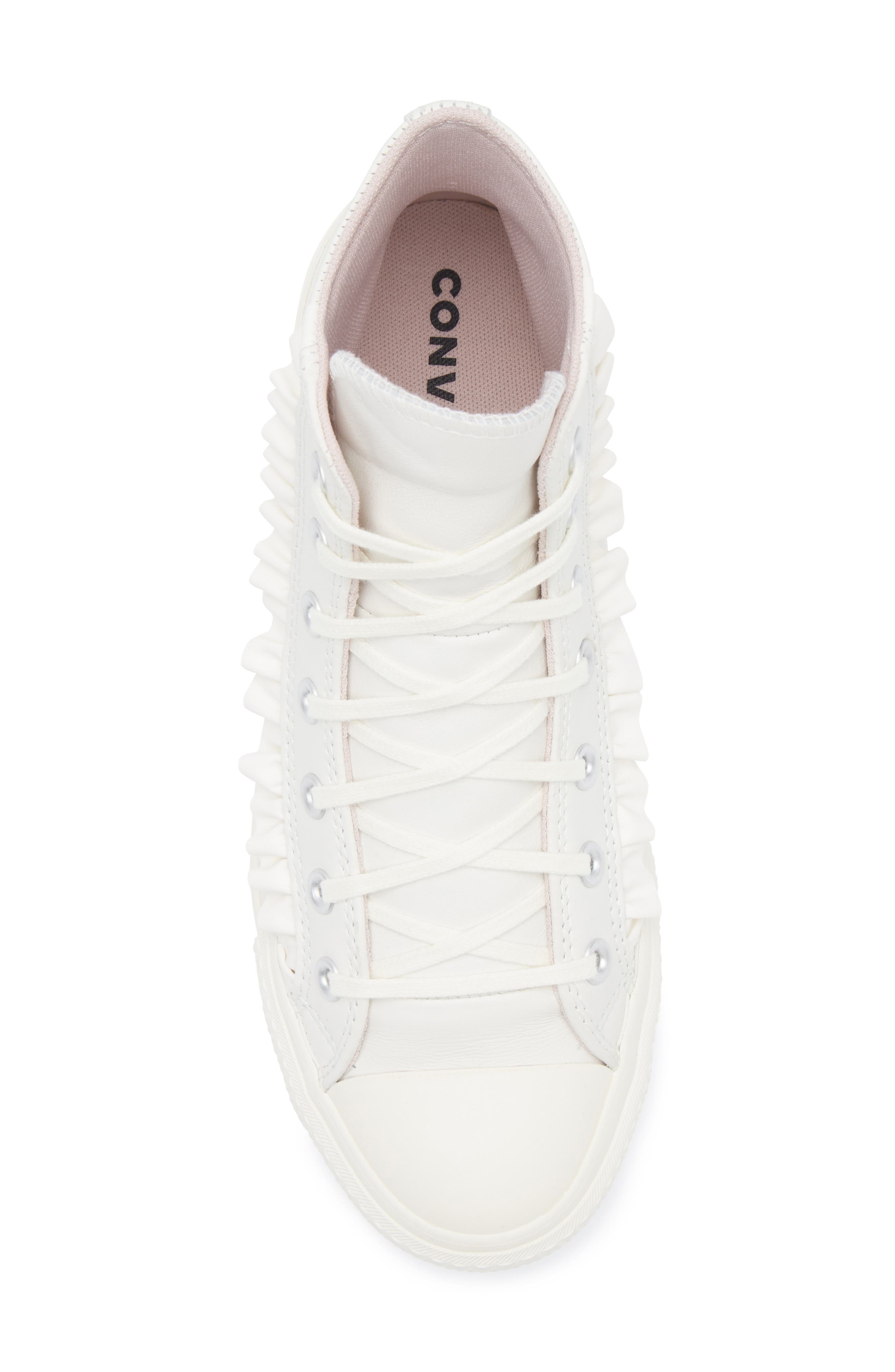 Chuck Taylor® All Star® Lift High Top Sneaker, Alternate, color, VINTAGE WHITE