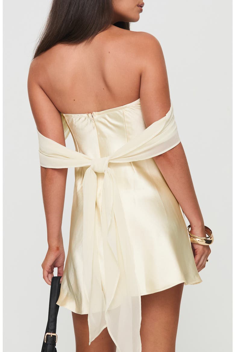adoration off the shoulder mini dress Adoration Mini Off The Shoulder Dress | cream | Womens