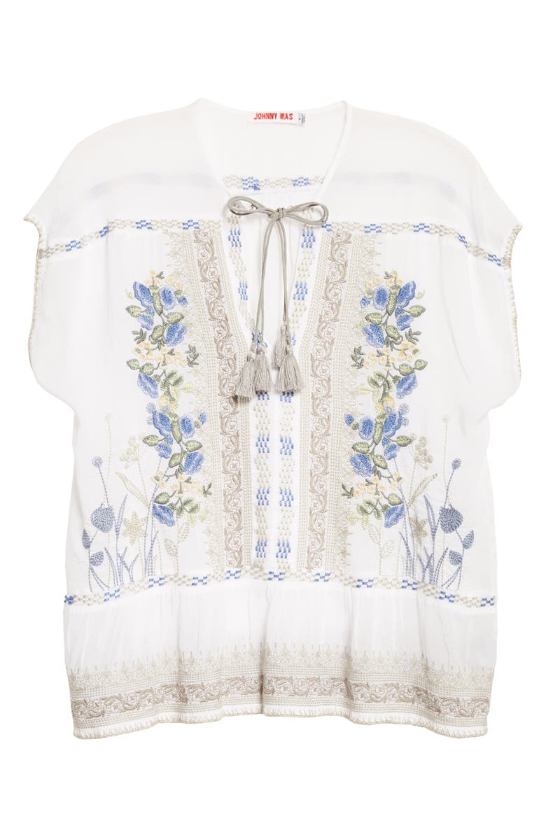 Johnny Was Noah Embroidered Peasant Top, Alternate, color, 