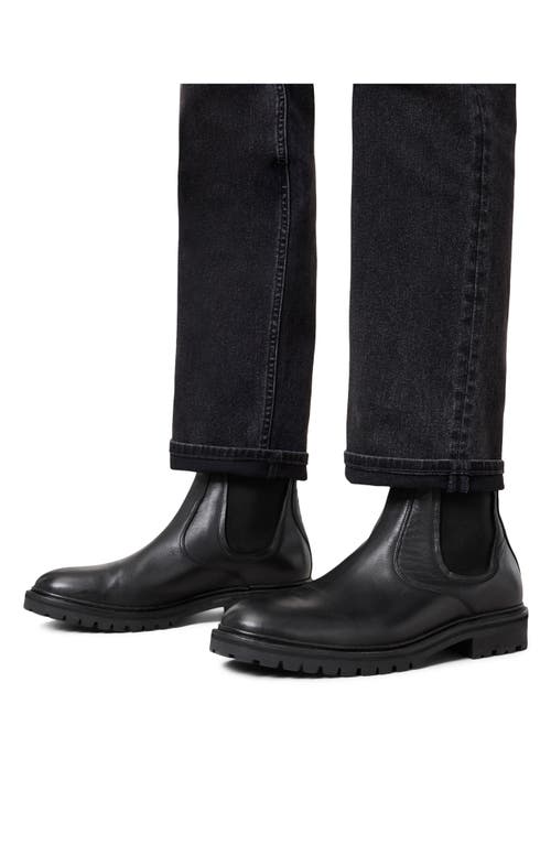Allsaints Toby Lugged Chelsea Boot In Black