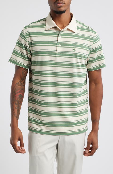 Monogram Stripe Polo