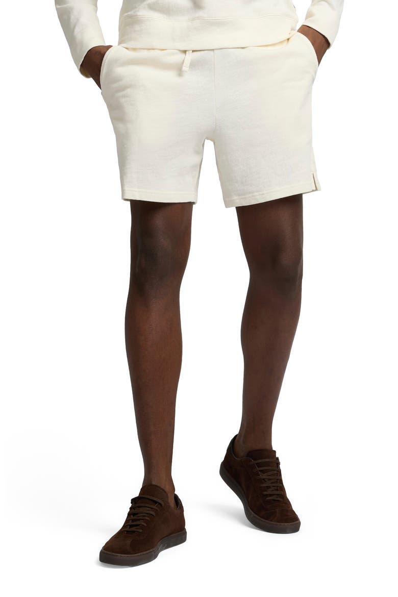 Terry Slub Shorts 6", Alternate, color, Egret