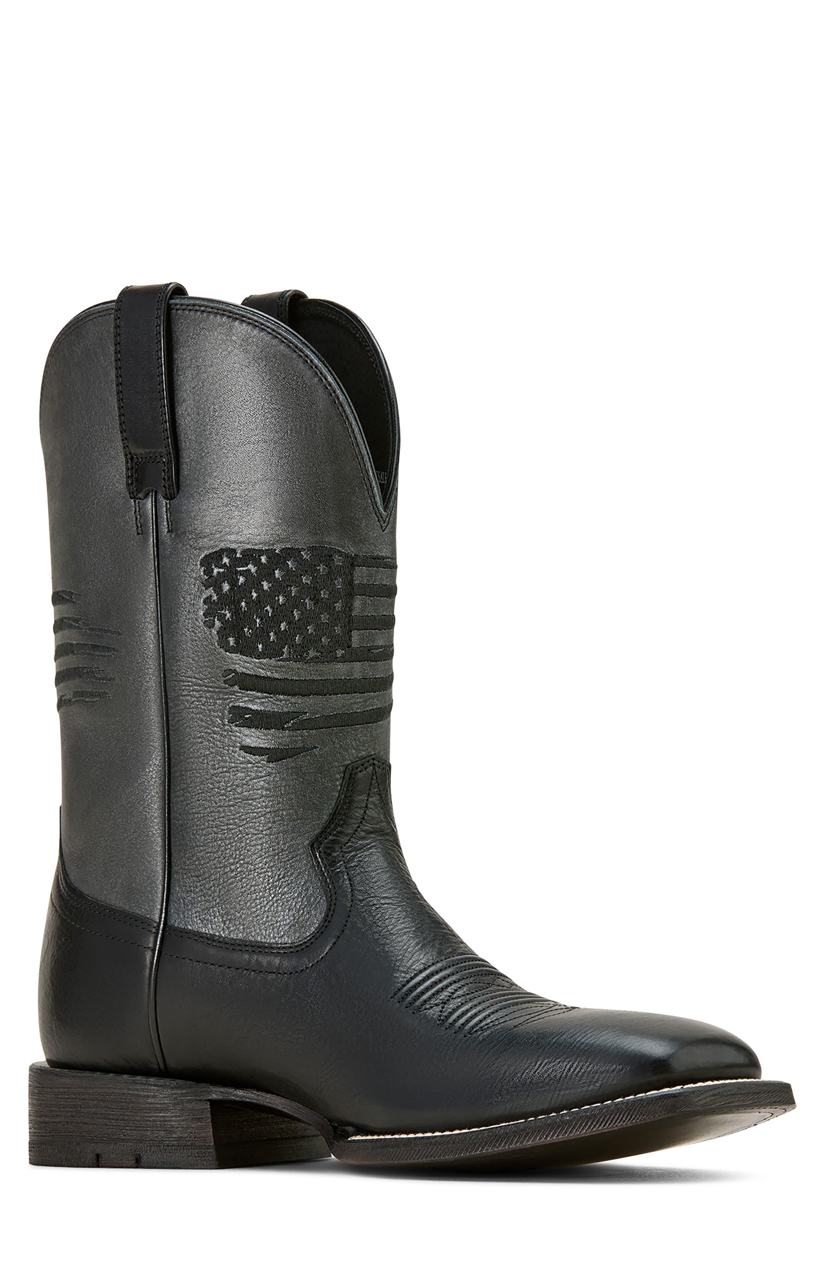 Ariat Circuit Patriot Cowboy Boot, Main, color, Black Night/ Gunmetal