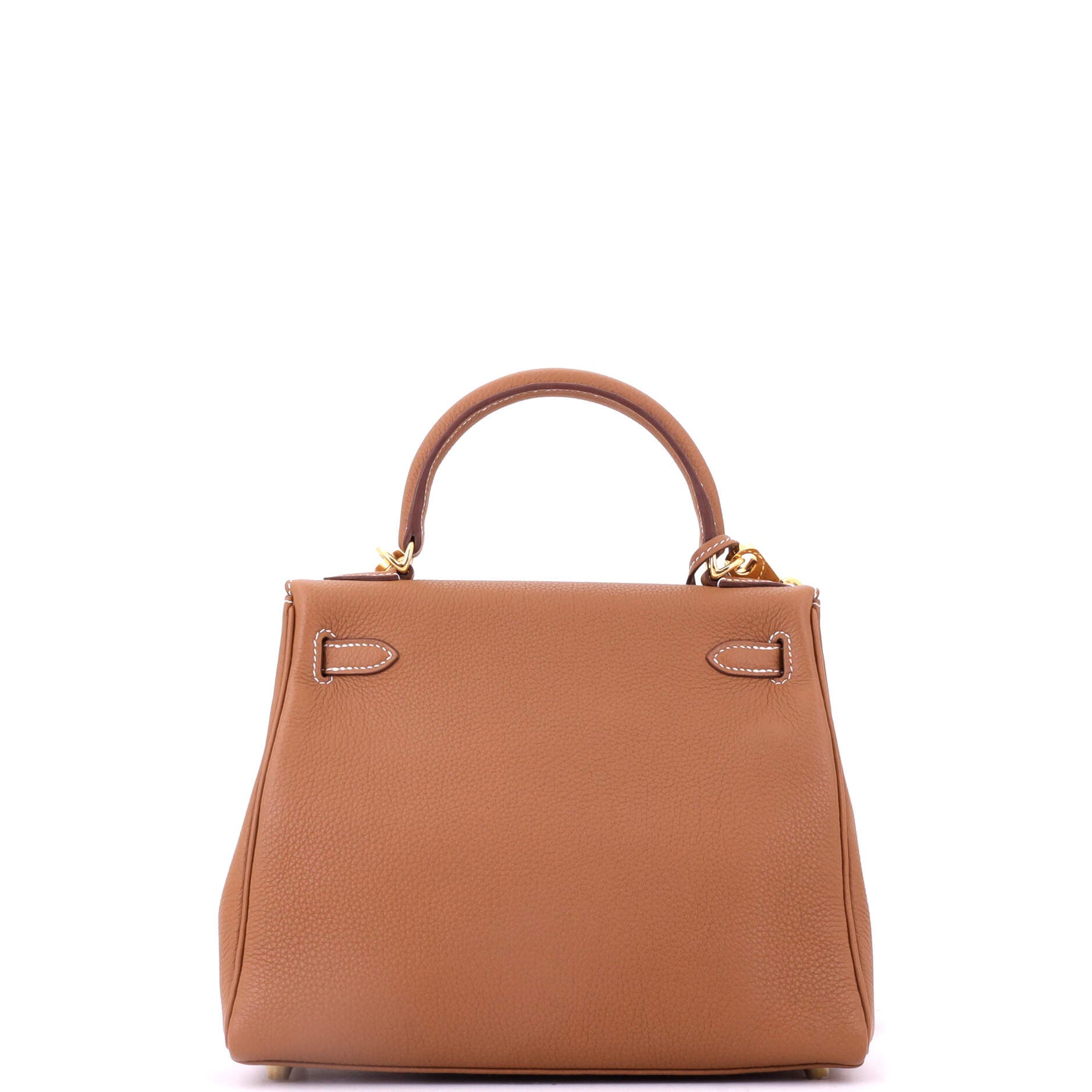 Kelly Handbag Brown Togo with Gold Hardware 25, Alternate, color, Metallic Gold