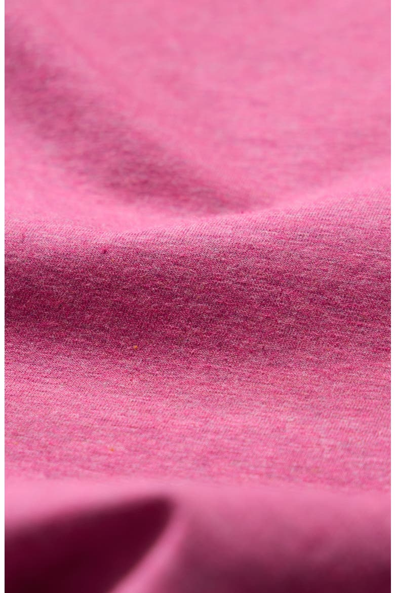 Easel Long Sleeve Stretch Organic Cotton Top, Alternate, color, MELANGE ROSA