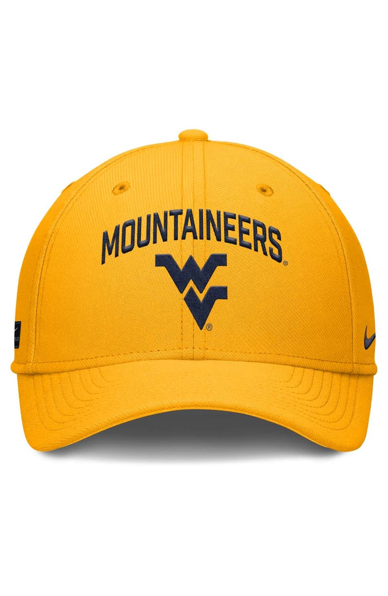 Nike Men's Nike Gold West Virginia Mountaineers 2025 On-Field Rise Performance Flex Hat, Alternate, color, Gold