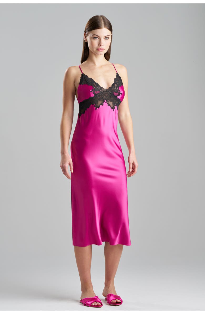 Natori Peony Glamour Gown, Main, color, Pink
