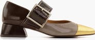Chie Mihara Metallic Mary Jane patent leather buckle pump