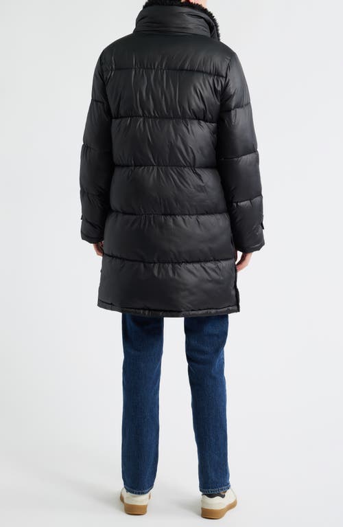 Sam Edelman Puffer Coat With Removable Hood In Black