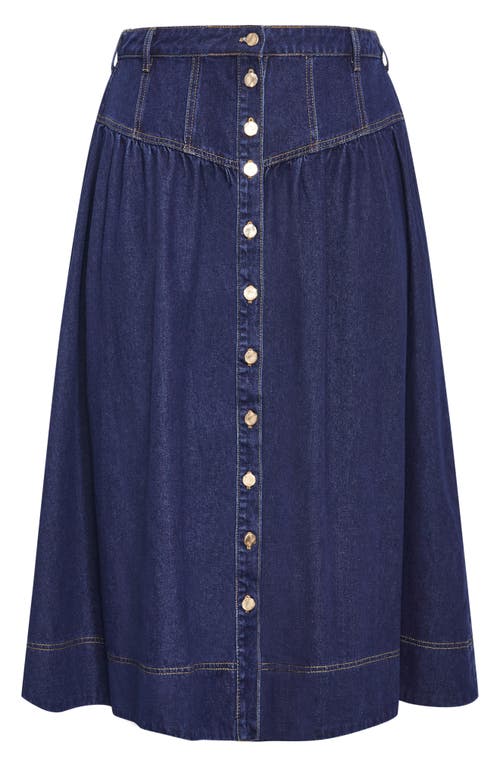 CITY CHIC CITY CHIC DENIM MAXI SKIRT