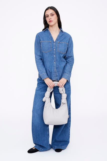 LEFRIK Biwa Puffy Mini Bag, Alternate, color, Fossil