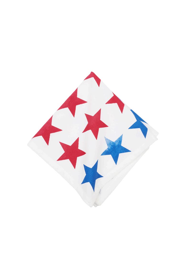 Red White & Pow Napkin, Set of 6, Alternate, color, Blue