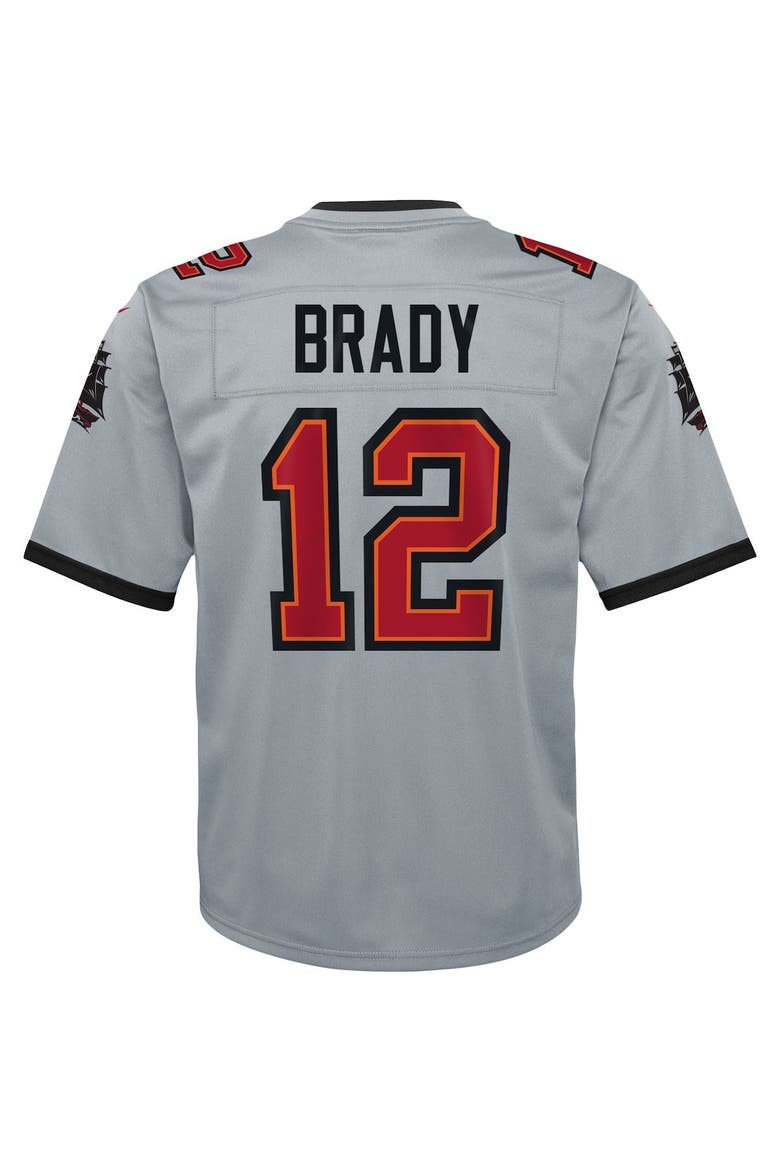 Youth Nike Tom Brady Gray Tampa Bay Buccaneers Inverted Team Game Jersey, Alternate, color, Gray