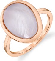 The Pearl Source Pink Cultured Mother of Pearl Raya Ring
