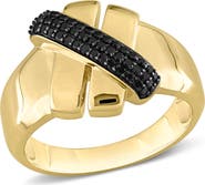 Julianna B. 1/4 CTW Diamond Crossover Design Ring 14k