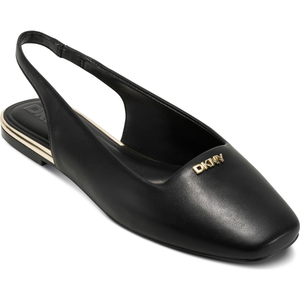 Dkny Darrow Slingback Flat In Black